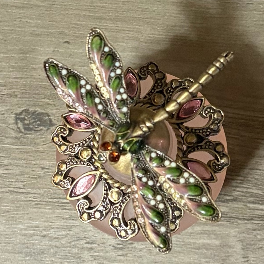 Ornate Dragonfly Perfume Bottle - Excellent Used Condition - Picture 3 of 4